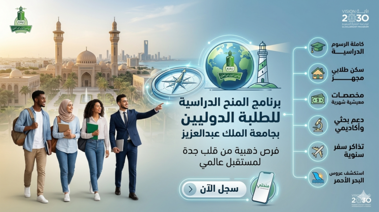 منح جامعة الملك عبدالعزيز للطلاب الدوليين 2026